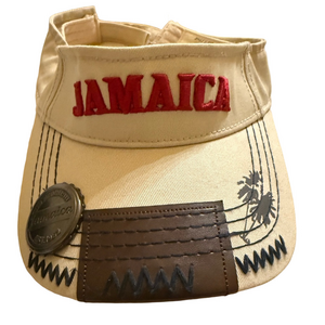 Jamaica Beige and Brown Women's Visor Hat